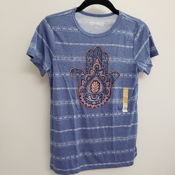 Mudd Short Sleeve Graphic Short Sleeve T shirt Girls Sz 14 - Picture 1 of 4